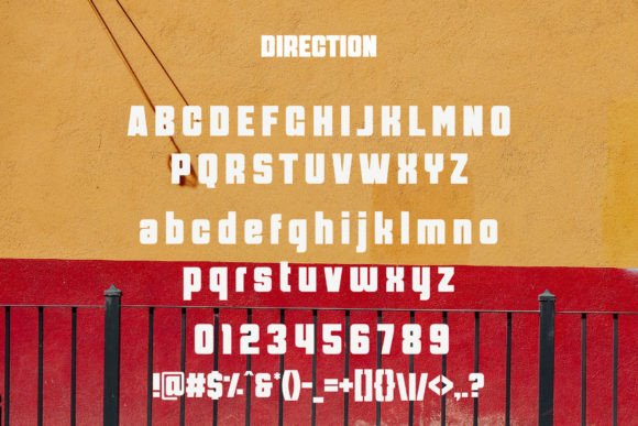 Direction Font - Preview 4