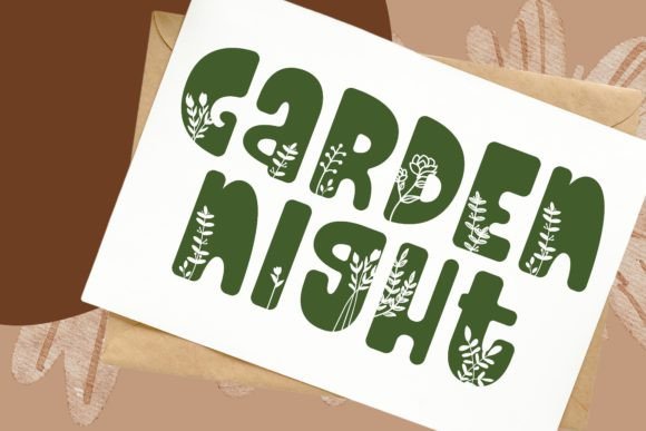 Flower Font - Preview 2