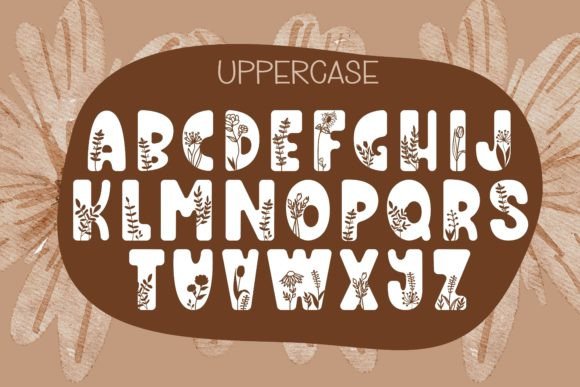 Flower Font - Preview 4