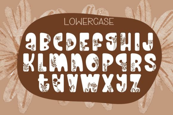 Flower Font - Preview 5