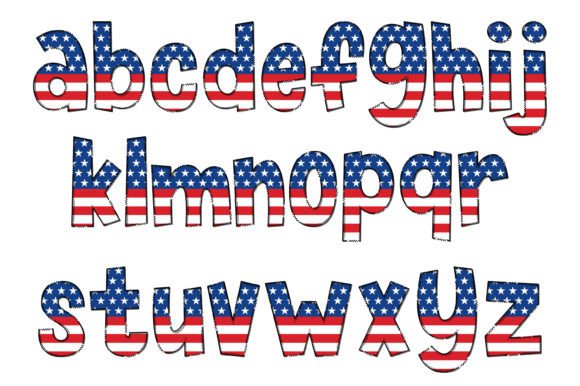 Freedom Flag Font - Preview 2