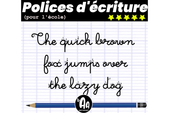 French Cursive Arrows Font - Preview 2