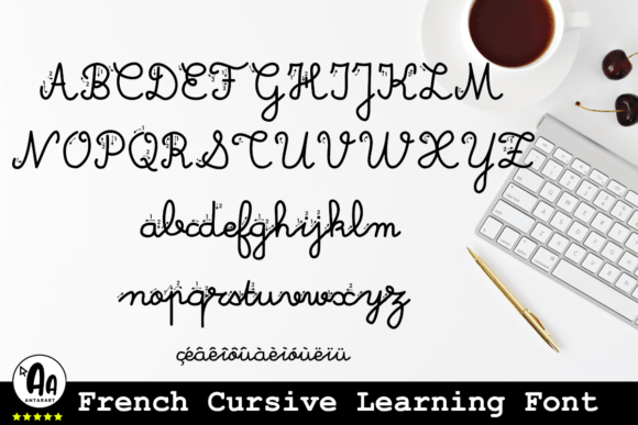 French Cursive Arrows Font - Preview 3