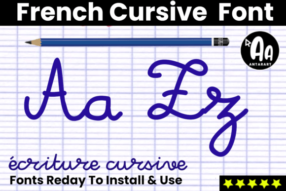French Cursive Font - Preview 3