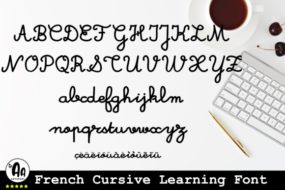 French Cursive Font - Preview 4