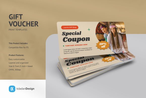 Gift Voucher PSD Templates Vol 090