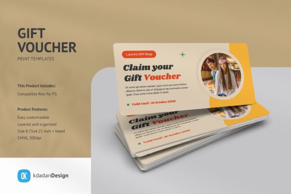 Gift Voucher PSD Templates Vol 091