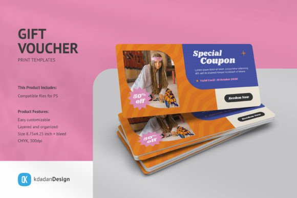 Gift Voucher PSD Templates Vol 092