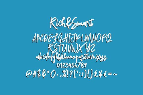 Rich & Smart Font PNG with transparent background - Preview 4