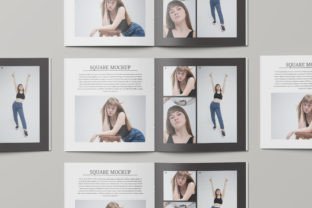 Square Brochure/ Catalog Mockup Graphic by AkmalStudio · Creative Fabrica