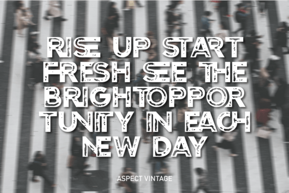 Aspect Vintage Font - Preview 3