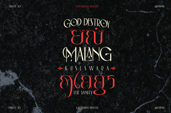 Baerus Font PNG with transparent background - Preview 3