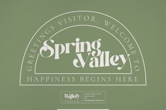 Balkey Font - Preview 1