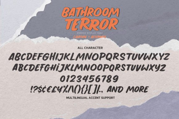 Bathroom Terror Font - Preview 5