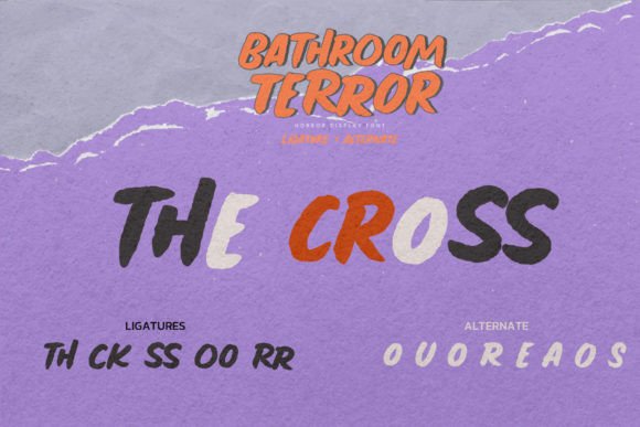 Bathroom Terror Font - Preview 6
