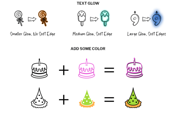Birthday Girl Doodle Font PNG with transparent background - Preview 4