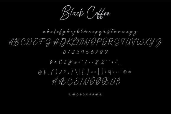 Black Coffee Font - Preview 5