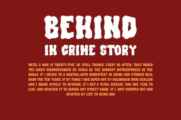 Blood Slime  Font PNG with transparent background - Preview 1