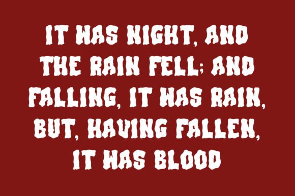 Blood Slime  Font PNG with transparent background - Preview 5