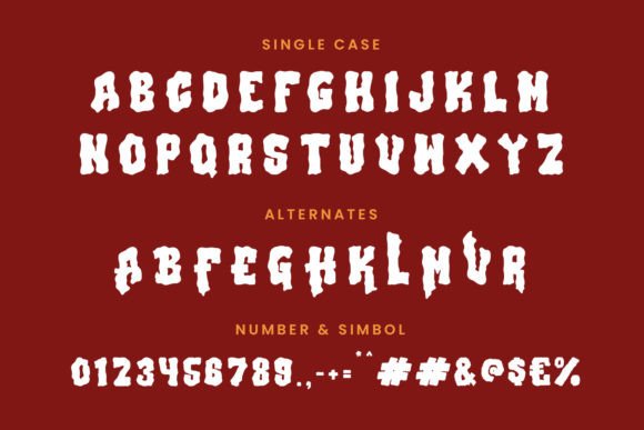 Blood Slime  Font PNG with transparent background - Preview 6