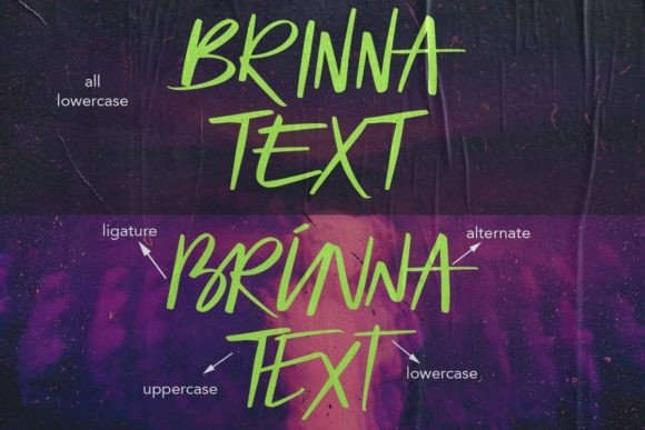 Brinna Text Font - Preview 1