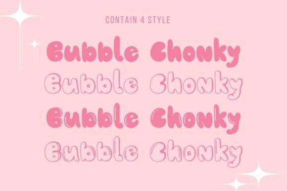 Bubble Chonky Font - Preview 1