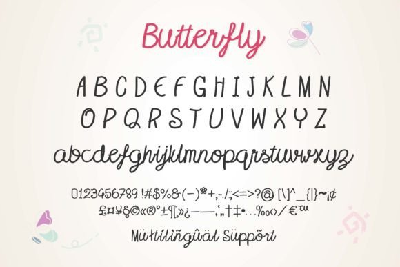 Butterfly Font - Preview 5