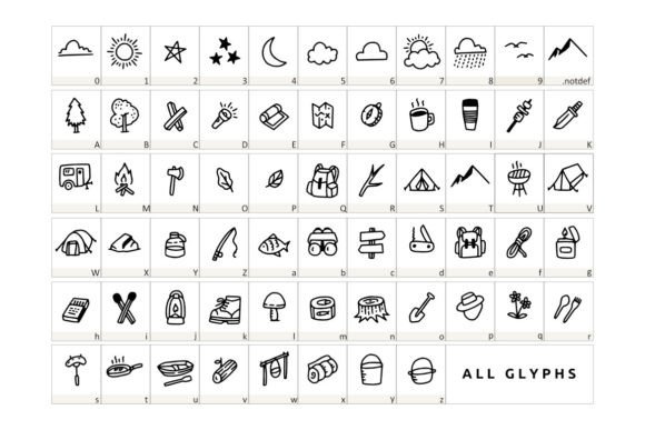 Camping Font - Preview 1