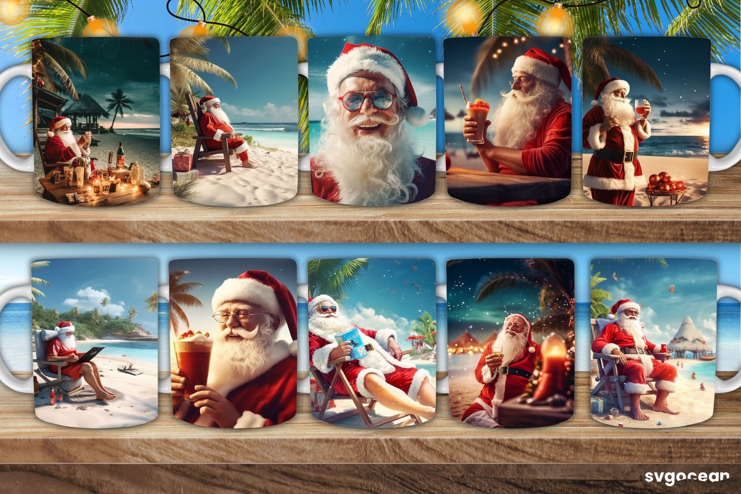 Christmas in July Mug Wraps Graphic by SvgOcean · Creative Fabrica