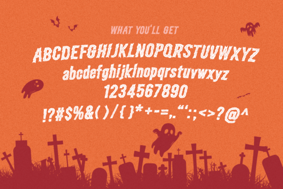 Crazy Monsters Font PNG with transparent background - Preview 6