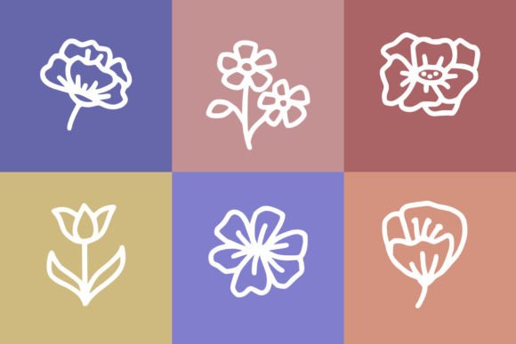 Cute Flowers Font - Preview 2