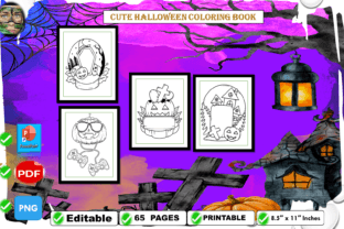 Cute Halloween Coloring Book Graphic by AME⭐⭐⭐ · Creative Fabrica