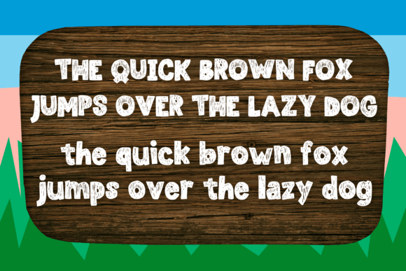 Friendly Grunge Font PNG with transparent background - Preview 3