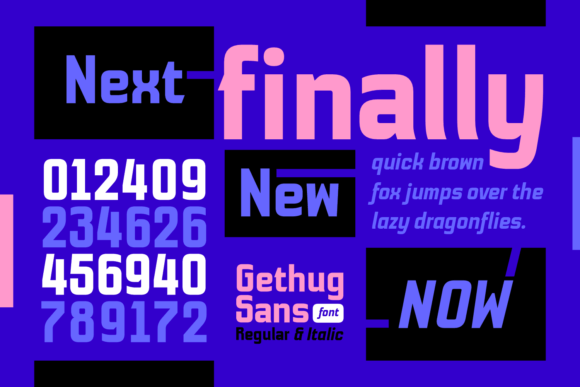 Gethug Font - Preview 3