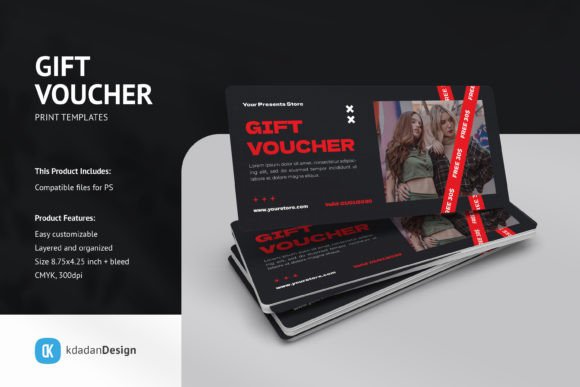 Gift Voucher PSD Templates Vol 093
