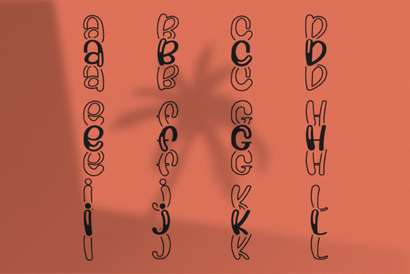 Glossy Font - Preview 1