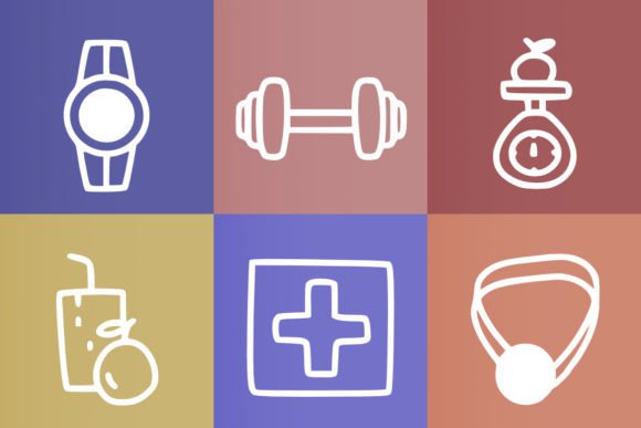 Gym Fitness Font PNG with transparent background - Preview 2