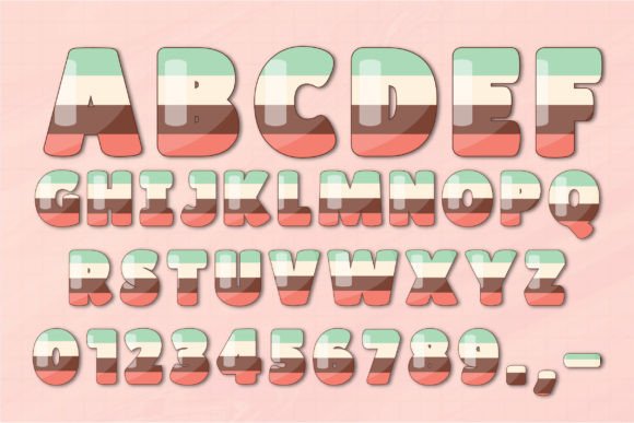 Ice Cream Font - Preview 4