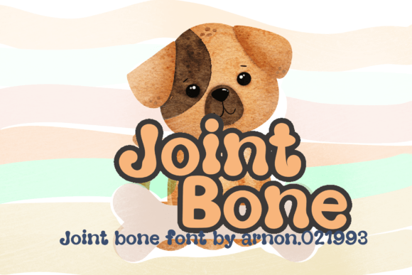 Joint Bone Font PNG with transparent background - Preview 1