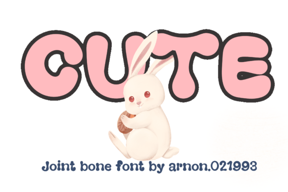 Joint Bone Font PNG with transparent background - Preview 2