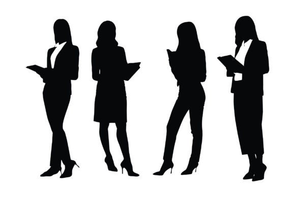 Lawyer and Counselor Silhouette Set Illustration Illustrations Imprimables Par iftikharalam