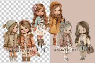 Little Girl Best Friends Clipart PNG Graphic by phj0332 · Creative Fabrica