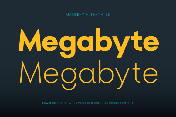 Magnify Font  Font PNG with transparent background - Preview 2