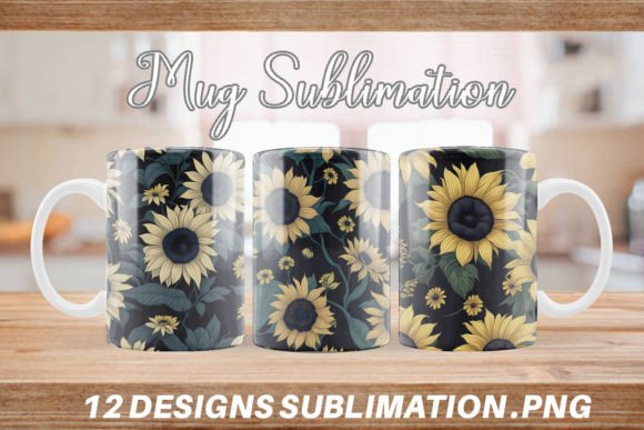 Mug Sublimation Black-eyed Susan Flowers Graphic by Artnoy · Creative ...