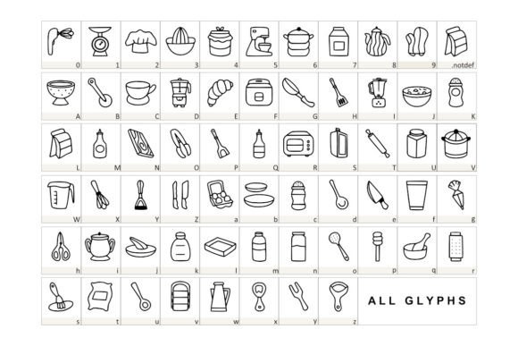 My Kitchen Font PNG with transparent background - Preview 1