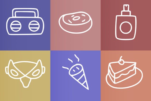 My Party Font PNG with transparent background - Preview 2