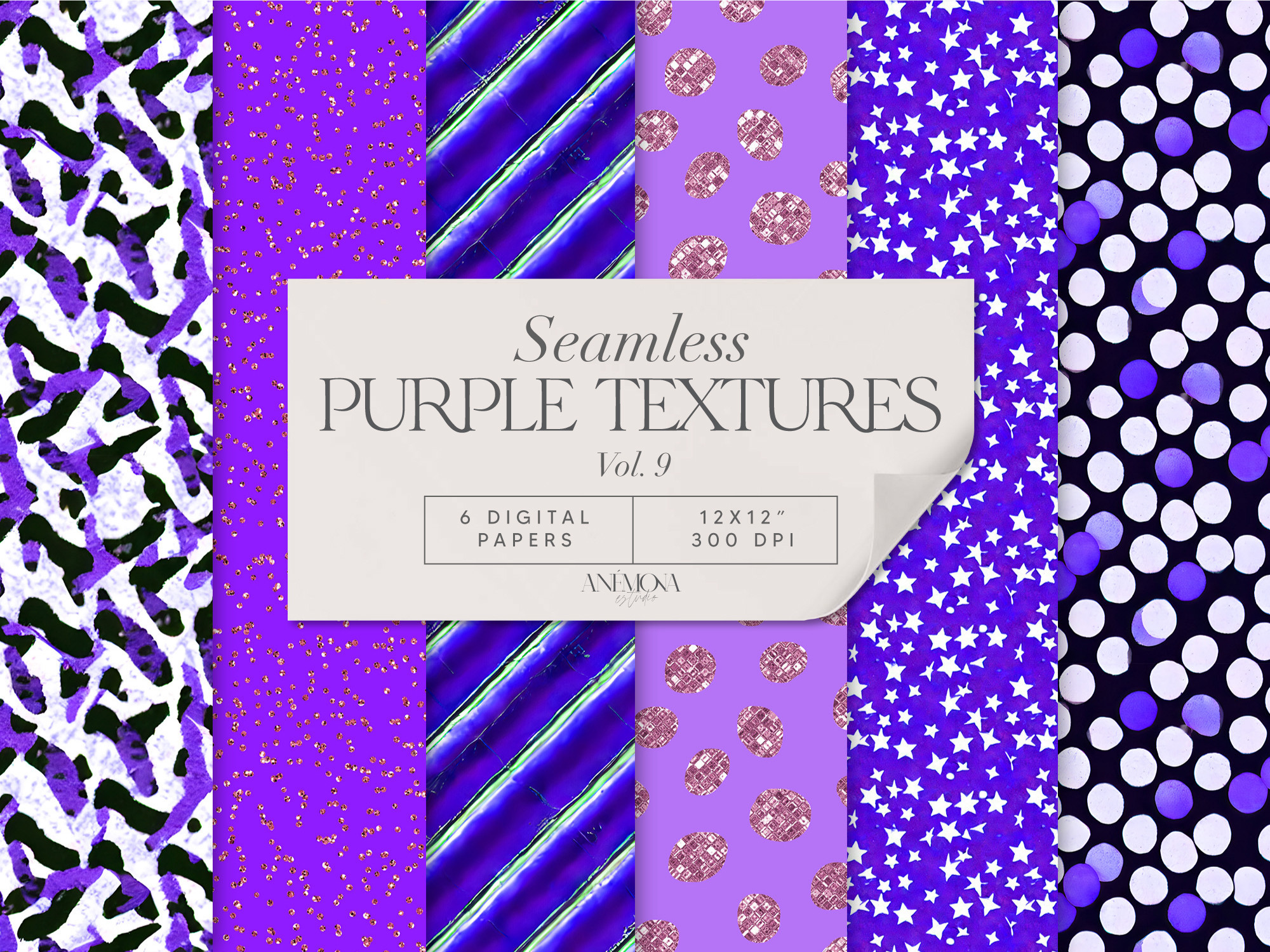 Purple Digital Paper Seamless Graphic by rosarioruiz · Creative Fabrica