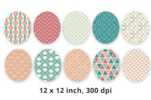 Retro Color Geometric Digital Pattern Graphic by Lemon Paper Lab ...