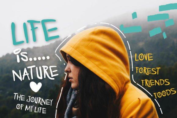 Sebastian Monet Font PNG with transparent background - Preview 5