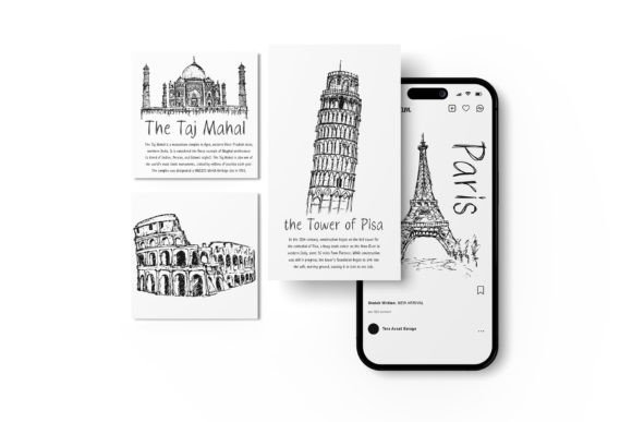 Sketch Font PNG with transparent background - Preview 6